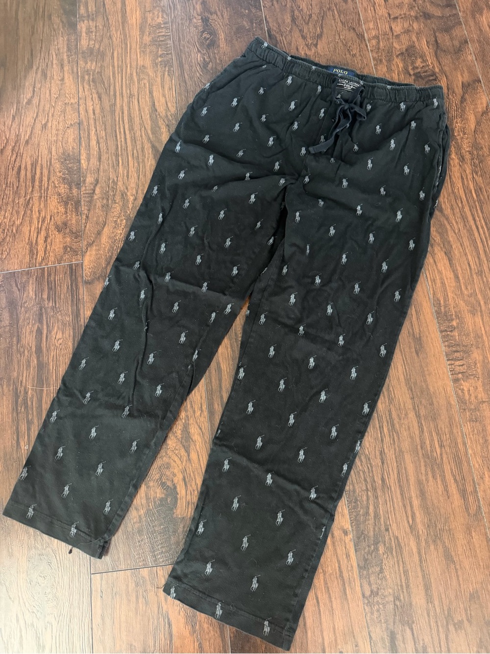 Ralph Lauren Dark Blue Polo Player Logo Cotton Lounge Pants